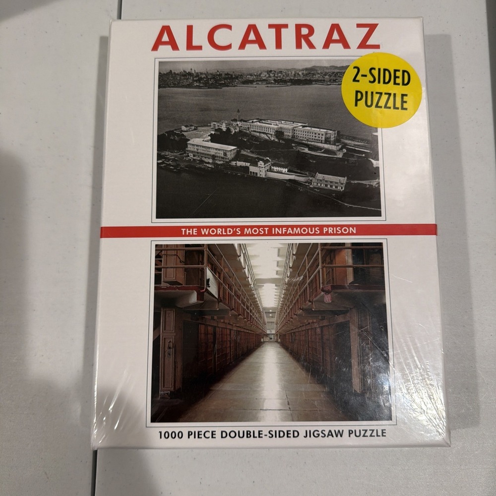 1000 Piece JIGSAW Two-side Puzzle "ALCATRAZ" Golden Gate National Parks SEALED